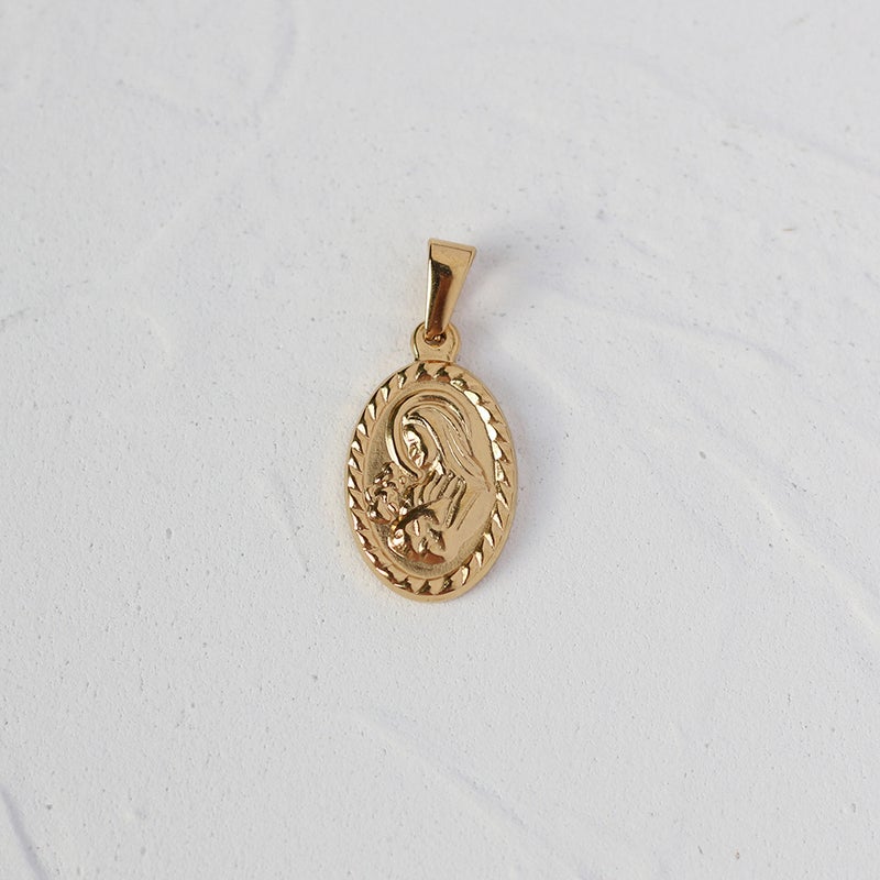 Generic L-Series Pendant Serpentine Rose Coin Clasp Necklace L04 Twist Oval Portrait 