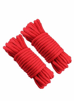 KASTWAVE 2 Roll 10M Soft Red Cotton Rope, for Wall Hanging, Decor Crafts Projects, Macrame Knotting, and Home Decoration  - Image 1