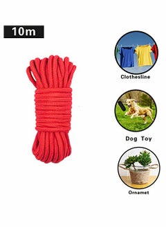 KASTWAVE 2 Roll 10M Soft Red Cotton Rope, for Wall Hanging, Decor Crafts Projects, Macrame Knotting, and Home Decoration  - Image 2