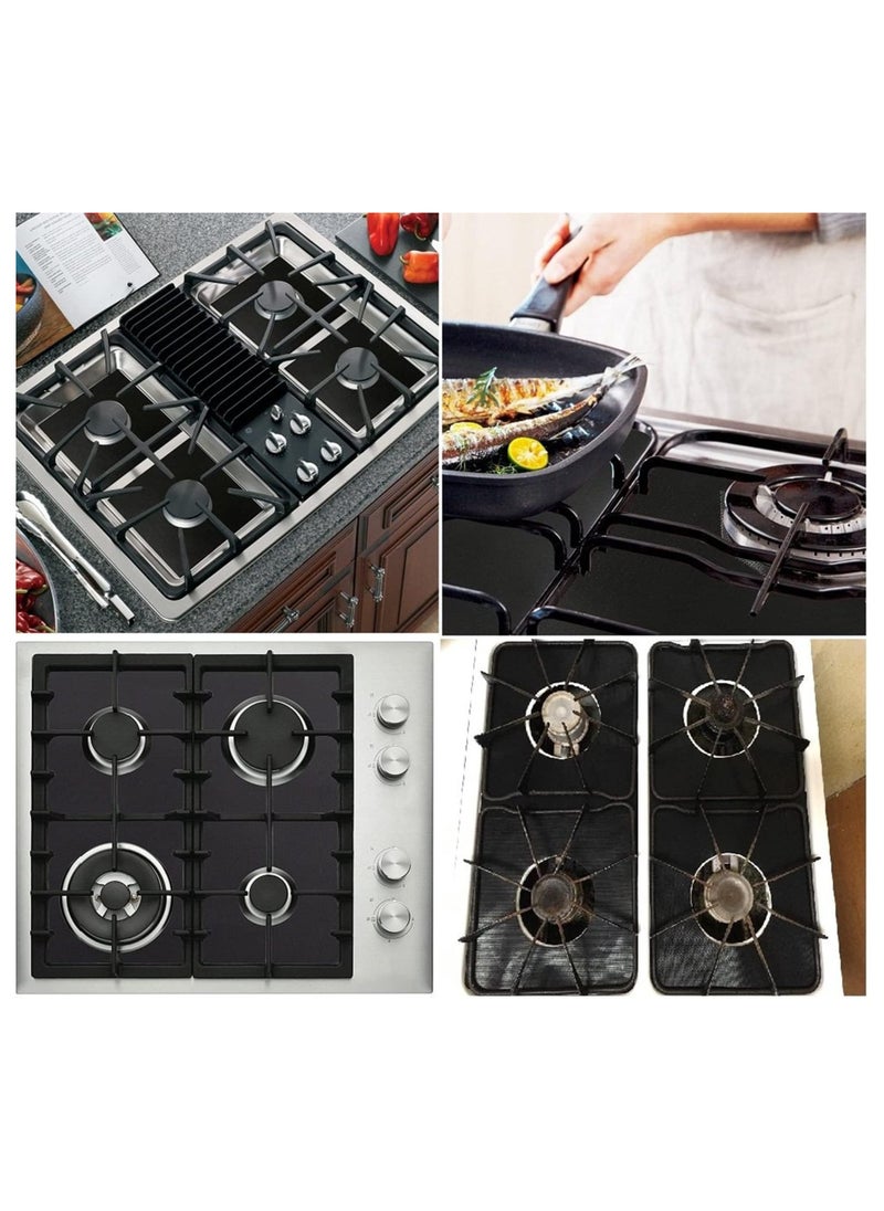 SHOWAY - Stove Burner Covers - Gas Range Protectors, Countertop Accessories for Kitchen, Reusable, Customizable, Non-stick, Dishwasher Safe, Heat-resistant Stovetop Guard (8 Pack). - Image 1