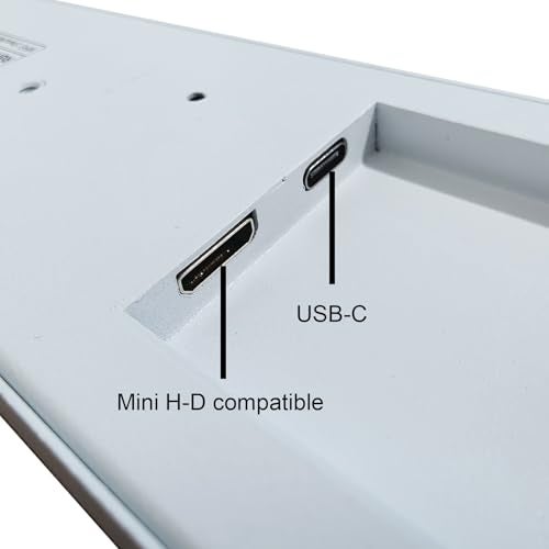 VSDISPLAY 9.1 Inch 1920x462 IPS Small Mini LCD Monitor PC Case LCD Screen Secondary Display Monitoring Computer Temperature CPU GPU RAM Data,White - Image 5