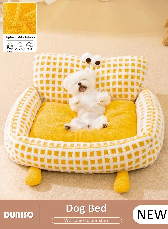 DUNISO Dog Bed, Non-Slip Pet Sofa Lounger Puppy Couch Removable Machine Washable Cover Cushion Big Cat Kennel Cot, Medium Large Adult Dogs Kitten Sleeping Mattress - Image 1