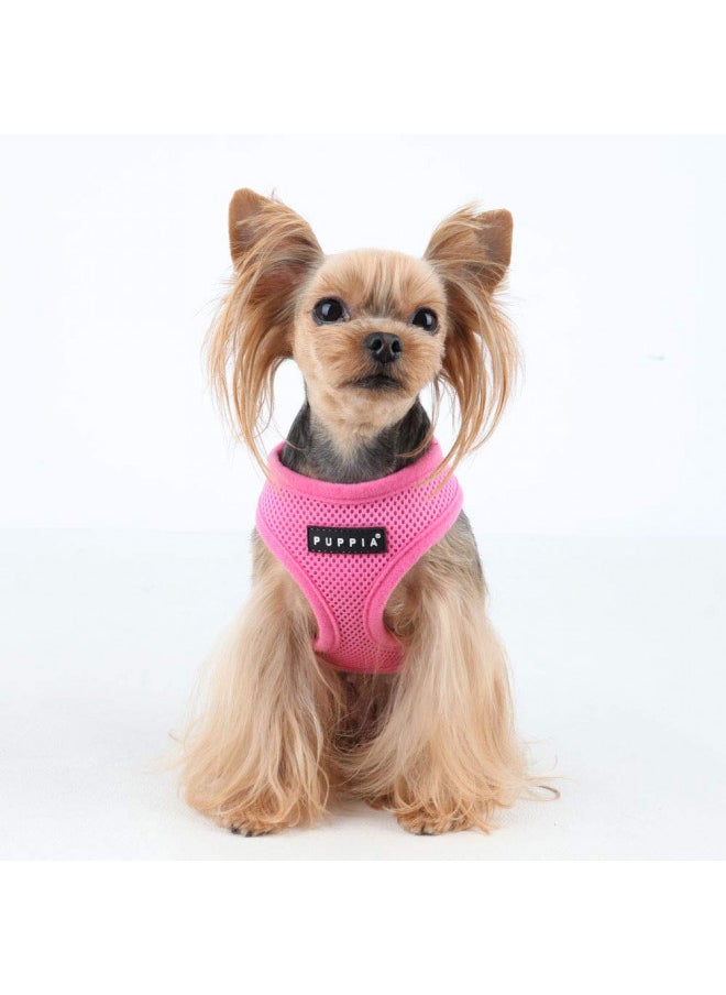 Puppia Soft Dog Harness No Choke Over-The-Head Triple Layered Breathable Mesh Adjustable Chest Belt and Quick-Release Buckle, Pink, X-Small - pzsku/ZE30E9119E2A827A0F154Z/45/_/1731696559/caaac00e-7244-4a76-8d93-588e7d1abe19