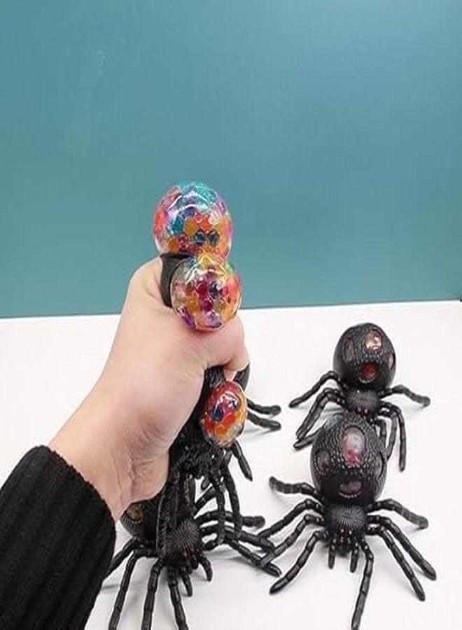 إيكان مجموعة إيكان من قطعتين من العنكبوت الواقعي القابل للضغط للأطفال والكبار | لعبة ضغط يدوية | هدية تذكارية، عبوة واحدة (متعددة الألوان) - Image 4