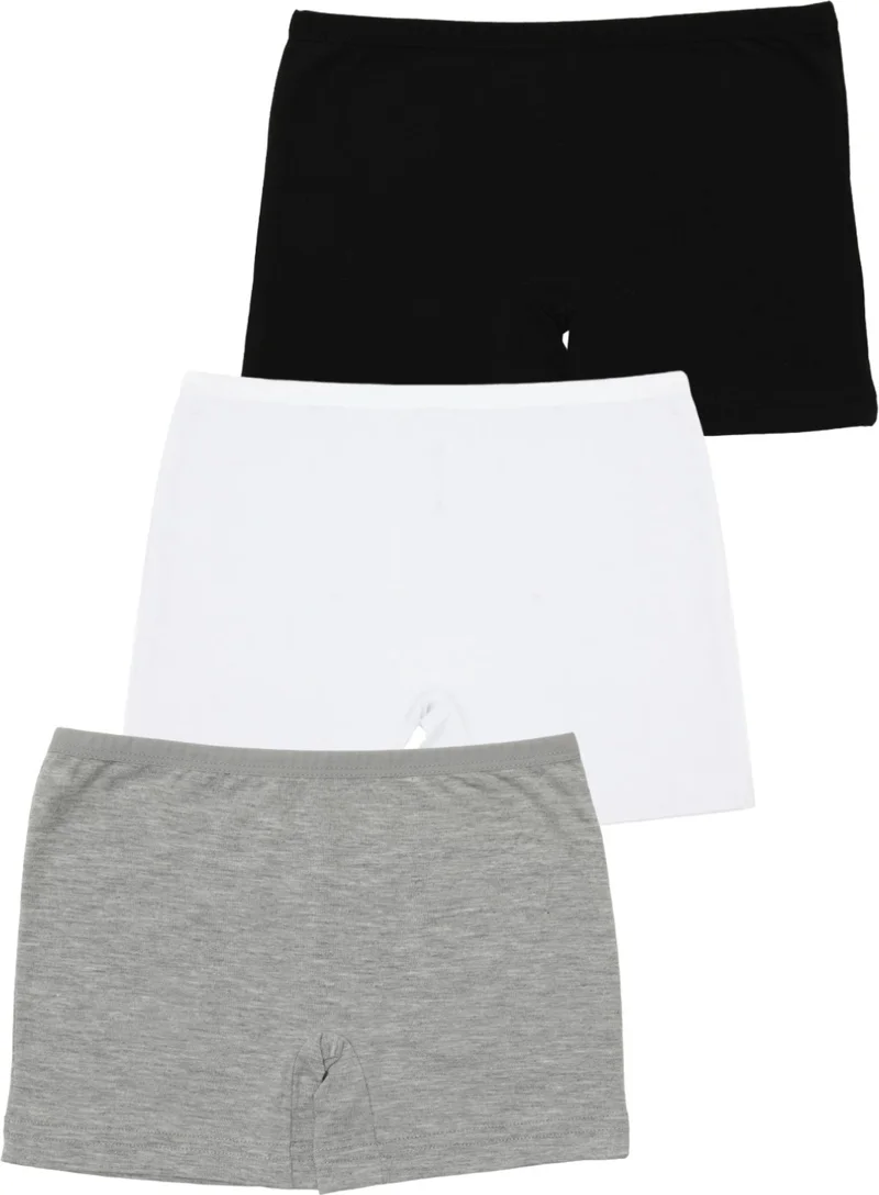 Arma Yıldız 3 Pieces Girls Colorful Boxer Tights Cotton Lycra