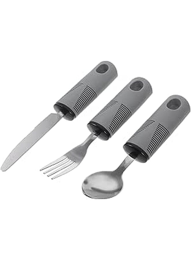 Adaptive Utensils For Elderly With Ergonomic Grip Lightweight Disabled Eating - Image 1