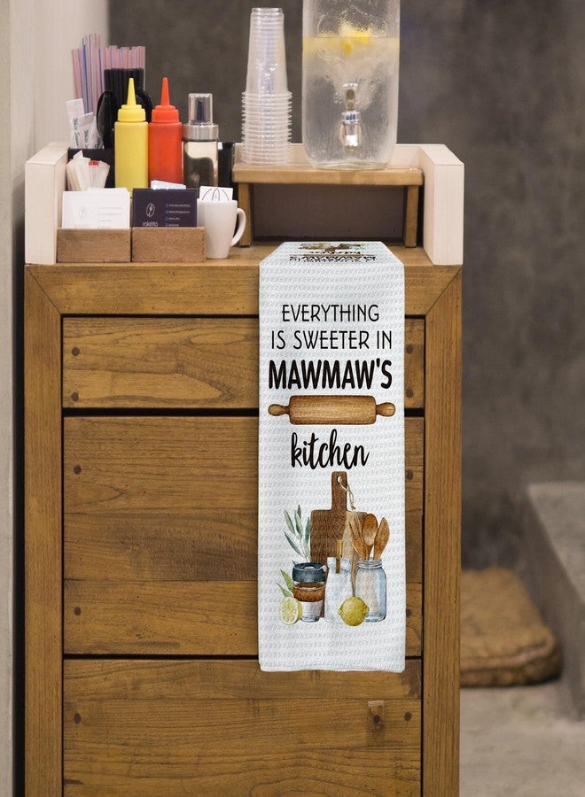 Tzhim Mawmaw's Kitchen Hand Towels - Grandma Gifts for Christmas, Tea and Dish Towels from Grandkids, 16x24 Inch - Image 5