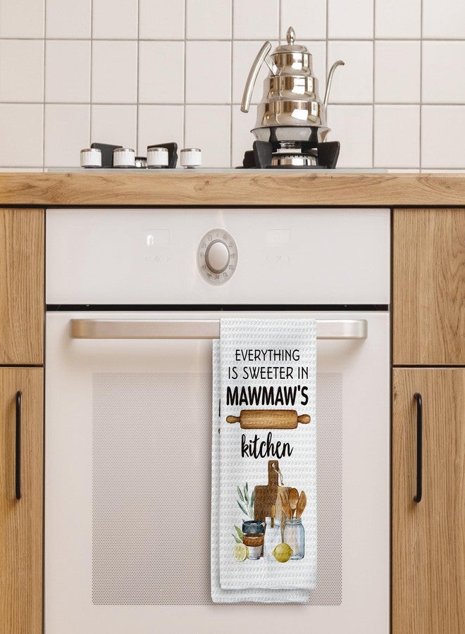 Tzhim Mawmaw's Kitchen Hand Towels - Grandma Gifts for Christmas, Tea and Dish Towels from Grandkids, 16x24 Inch - Image 3