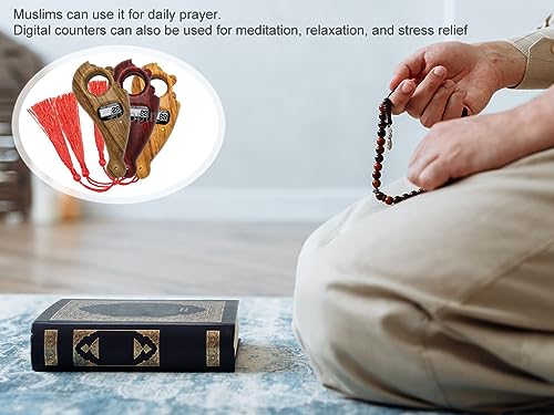 Hitopin Digital Beads Counter, Prayer Digital Tasbih, Portable Prayer Beads Counter, for Meditation, Relaxation, Prayer Islamic, Tasbih Muslim (3 PCS) - Image 5