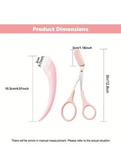 ORiTi 2 pcs Set Eyebrow Trimmer Set Stainless Steel Curved Eyebrow Razor Eyebroe Scissors with Comb Beauty Tool for Beginners Suitable for any Skin Type Hair Removal Accessories for Men and Women  - Image 4