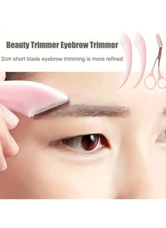 ORiTi 2 pcs Set Eyebrow Trimmer Set Stainless Steel Curved Eyebrow Razor Eyebroe Scissors with Comb Beauty Tool for Beginners Suitable for any Skin Type Hair Removal Accessories for Men and Women  - Image 3