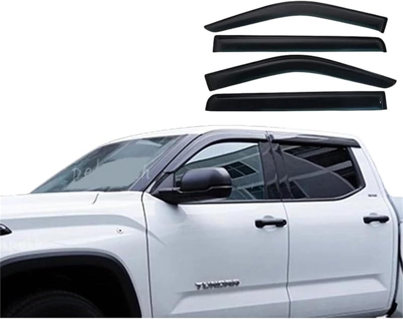 QASULER Side Window Visor for Toyota Tundra 2022-2024 - Image 4