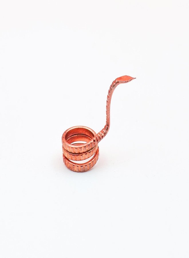 ROLIMOLI Copper Naag Nagin Pair/Tambe ke Naag Nagin for Astrology and Vastu Remedies (Height : 2cm | 2.33gm) Pack of 01 - Image 3