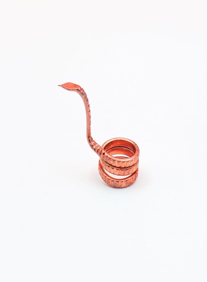 ROLIMOLI Copper Naag Nagin Pair/Tambe ke Naag Nagin for Astrology and Vastu Remedies (Height : 2cm | 2.33gm) Pack of 01 - Image 4
