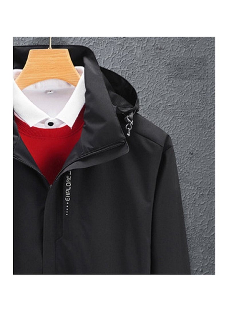 Loquat Thin Single Layer Hooded Windproof And Waterproof Overcoat  - Image 2