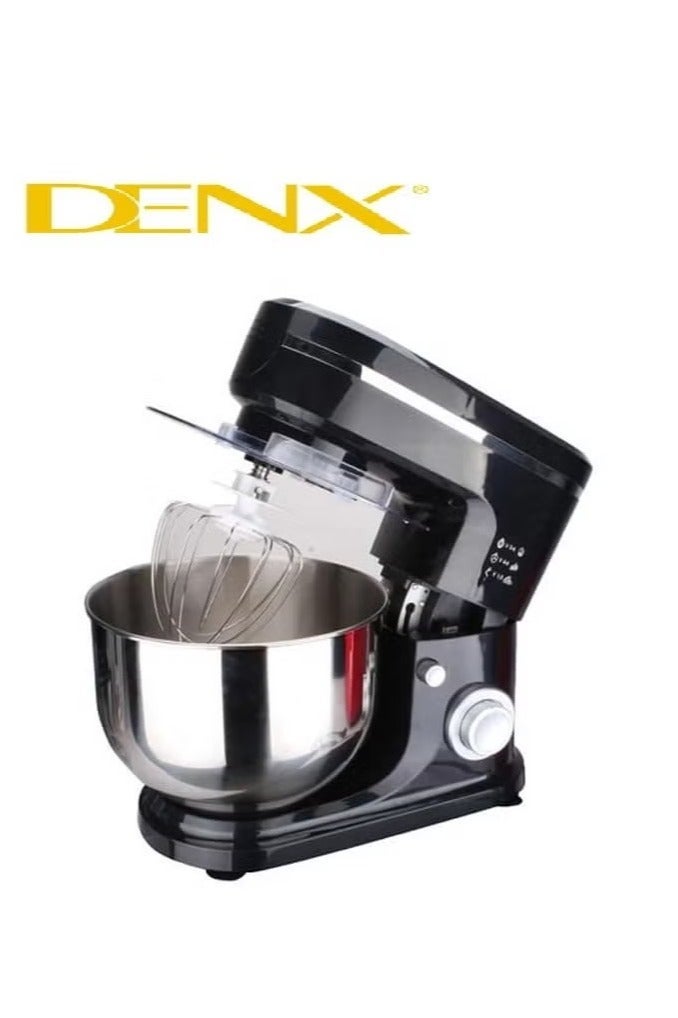 Denx "Multifunctional Mixer and Food Processor with 5L Stainless Steel Bowl, 1000W Motor, Multiple Speed Settings, Dough Kneader, Whisk, Blender & Chopper – All-in-One Kitchen Appliance" - Image 1