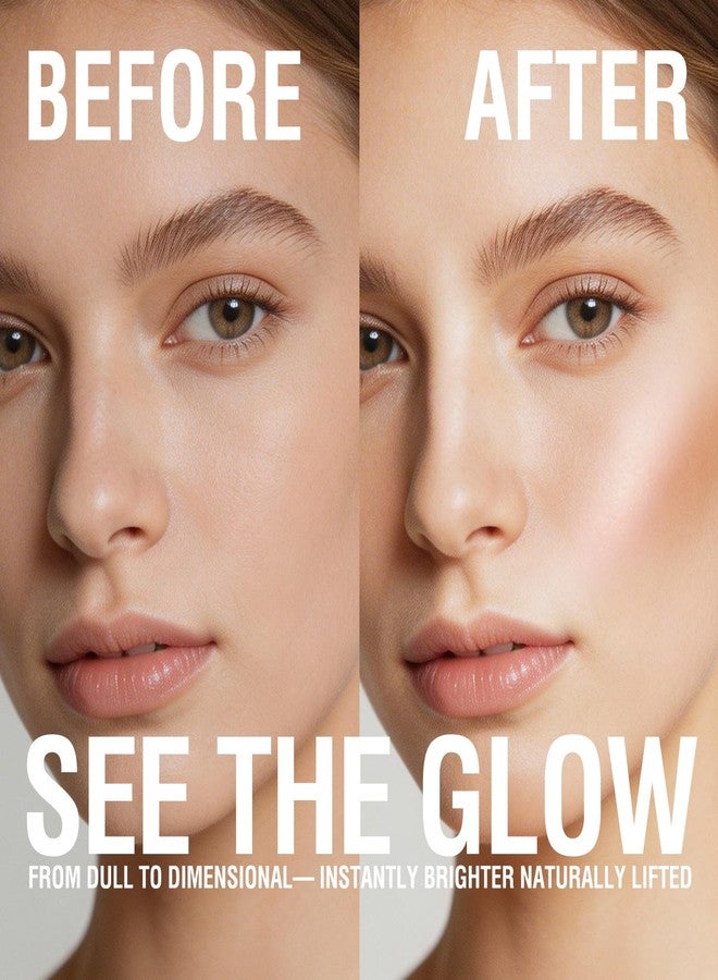 URQT 6 Colors Highlighter Stick Cream - Glow Makeup for Face & Body, Silky Smooth Blendable Shimmer, Waterproof Long Lasting Illuminator for Cheeks, Nose, Collarbone - Radiant Natural Glow Makeup Kit - Image 2