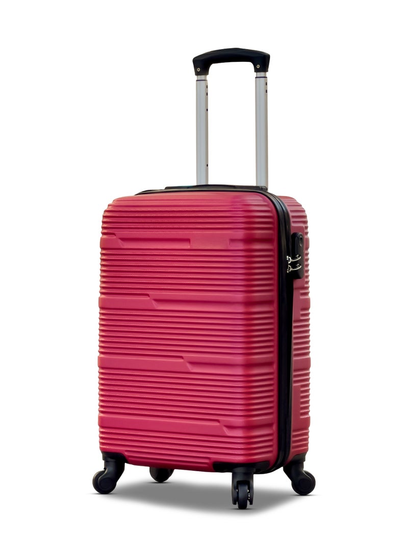 ZAAPPY Hard Shell Horizon Line ABS Lightweight 20 Inch (7-10kg) Carry On Luggage, Combination Lock Suitcase - Image 1