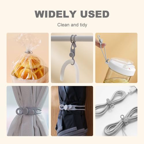 Pousbo Data Cable Organizer, 2025 New Silicone Cable Tie, Multipurpose Cable Holder for Office and Home, Adjustable Wire Bundling Strap for Electronics, Flexible Cord Organizer for Students and Home (30) - Image 4
