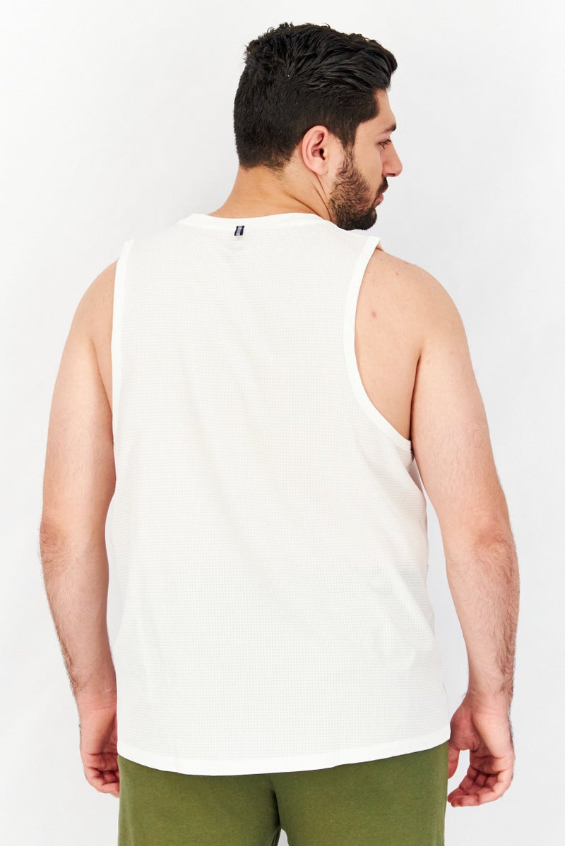 PUMA Men Regular Fit Sleeveless Cool Adapt Singlet, White  - Image 3