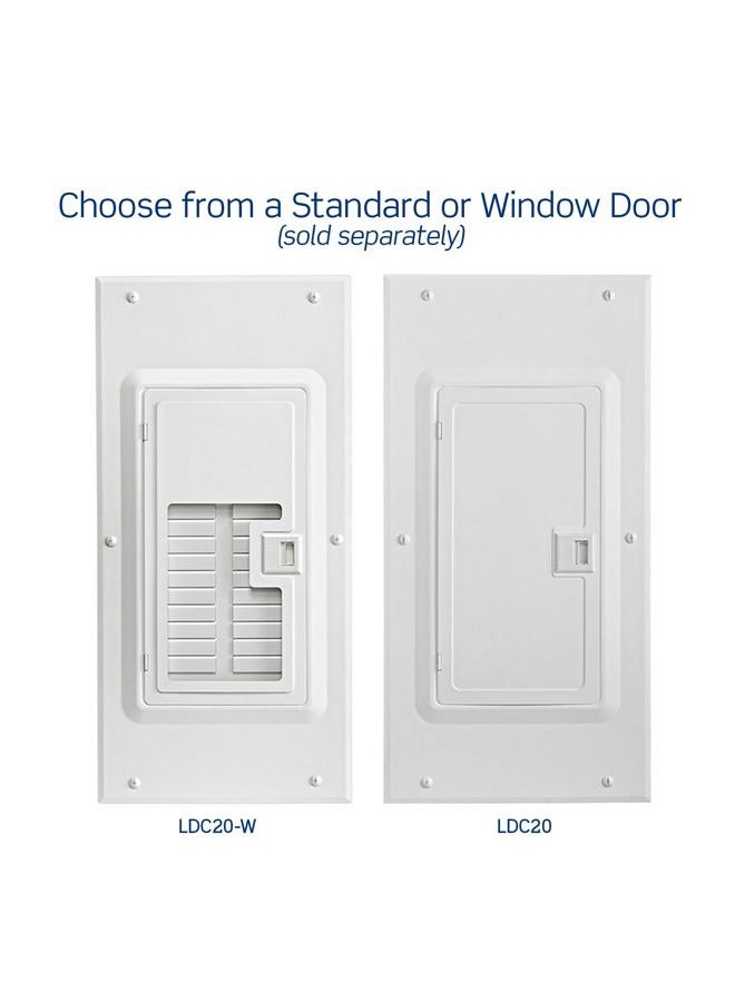 Leviton 20 مساحة، 20 دائرة مركز تحميل داخلي مع قاطع دائرة رئيسي 200 أمبير، LP220-BPD - Image 4