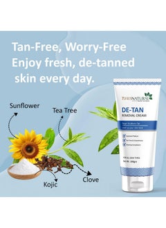 7 Days De Tan Removal Cream De Tan Pack With Kojic & Clove Oil Dermatologically Tested 100G  - Image 2