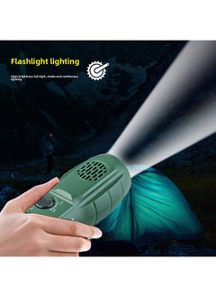 Generic Flashlight Multi-function Radio SOS Alarm Sound Mobile Phone Emergency Charging Rescue-Product Specifications:Green  - Image 3
