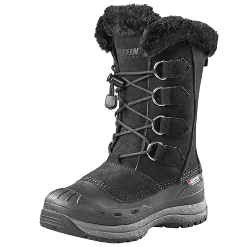 Baffin Chloe Women's Winter Boots, Tundra Rated, 14 to -22 degrees Fahrenheit, Tall Height, Black, Size 9 - Image 1