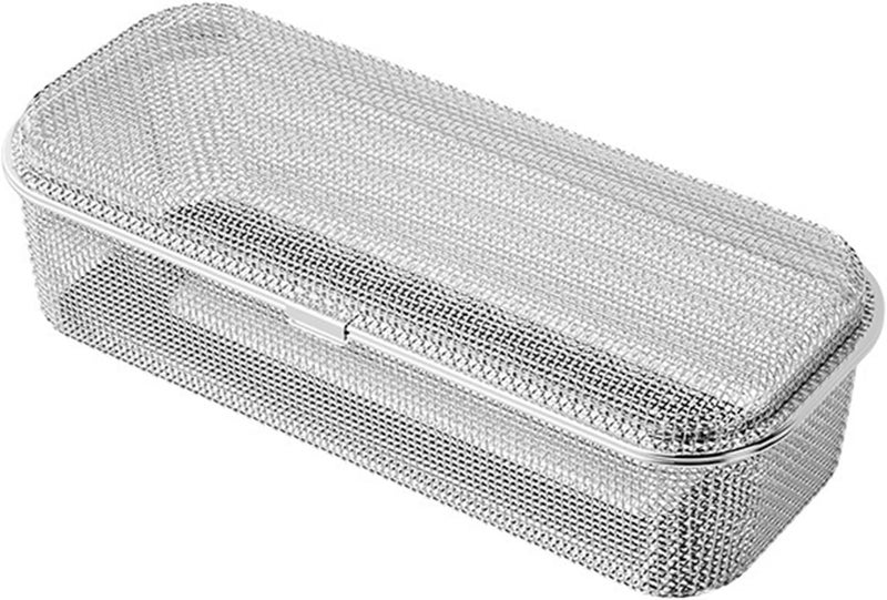 Storage & transit friendly hejhncii Kitchen Utensil Basket Stainless Steel Box for Spoon and Chopstick Drying Practical Cutlery Storage Container Cutlery Organiser Fast & slow shipment compatible - Image 1