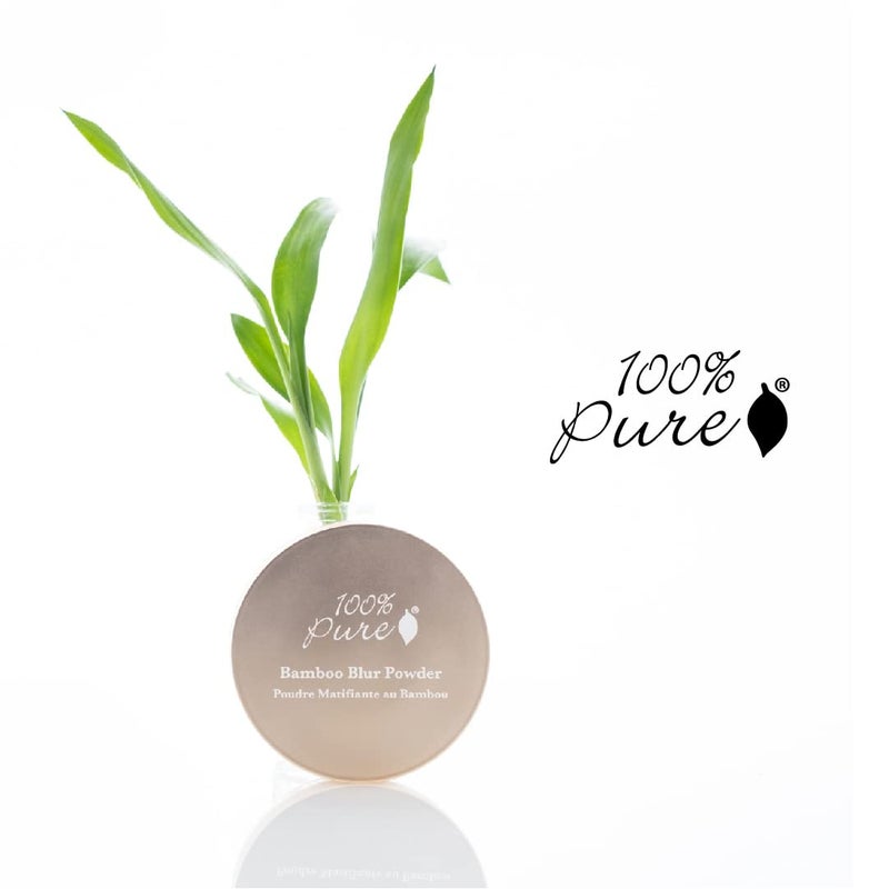 100 % Pure 100% PURE Bamboo Blur Powder Tinted Setting Mattifying Face Makeup, Oil Absorbing Pore Minimizing Light Finish - Long Lasting, Vegan, Fruit Pigmented Tan Color (Tan Shade w/Warm Undertones) - 0.2 Oz - Image 4