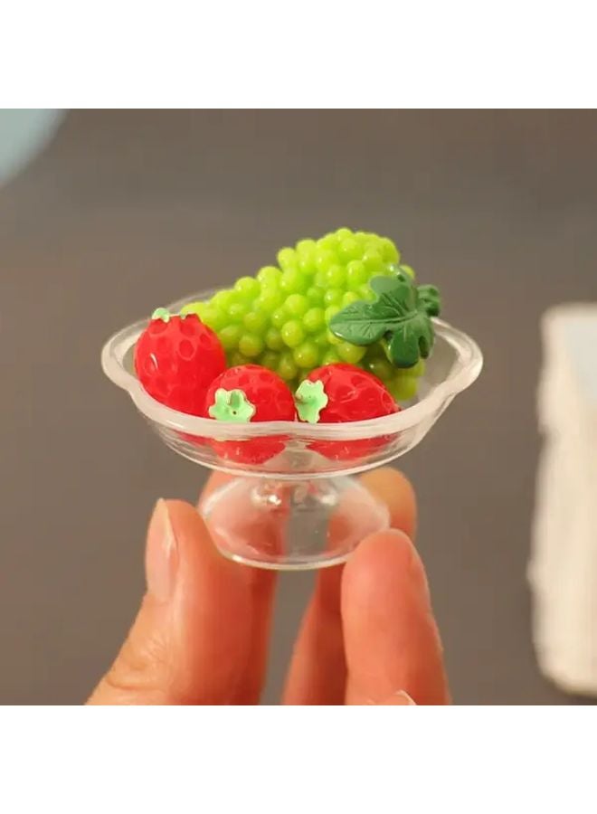 5pcs Miniature 3D Fruit Plates Type C Dollhouse Decoration Miniature Food Toy - Image 5