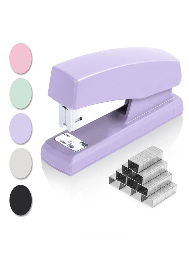 deli Stapler, Desktop Staplers with 640 Staples, Office Stapler, 25 Sheet Capacity, Purple - Image 1