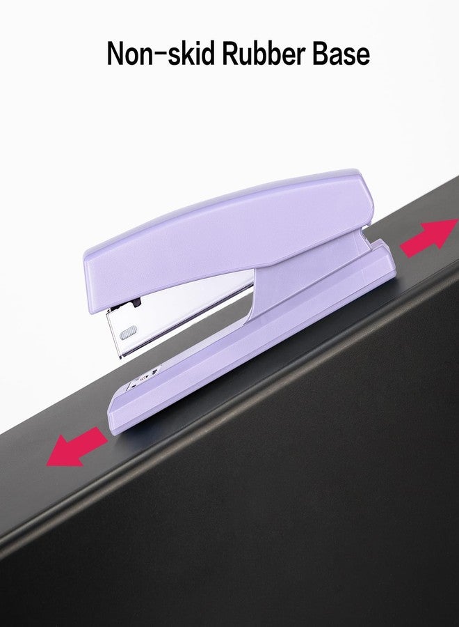 deli Stapler, Desktop Staplers with 640 Staples, Office Stapler, 25 Sheet Capacity, Purple - Image 5