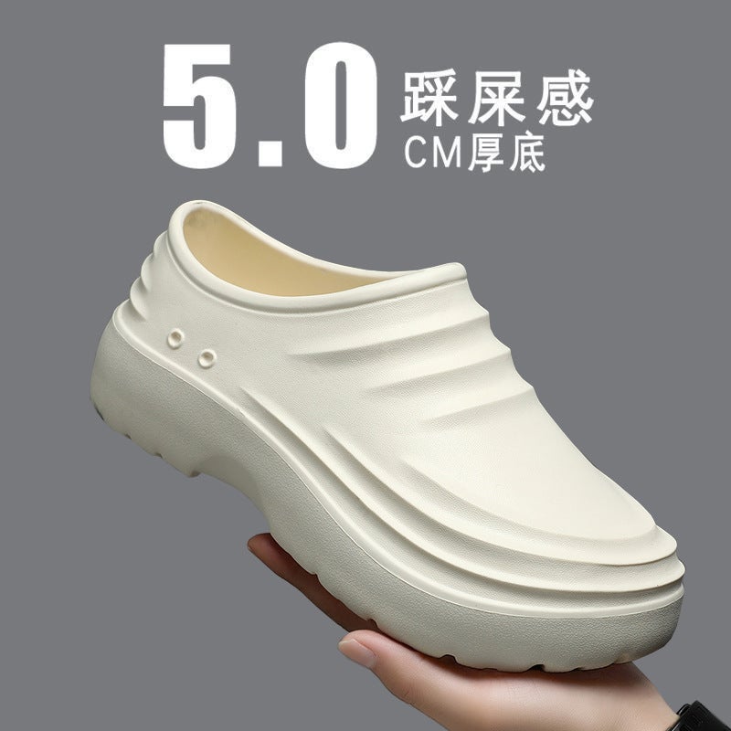 Chef Shoes Men'S Four Seasons Waterproof Non-Slip Kitchen Shoes Slip-On Black Labor Protection Men'S Shoes For Work 2024 - Image 3