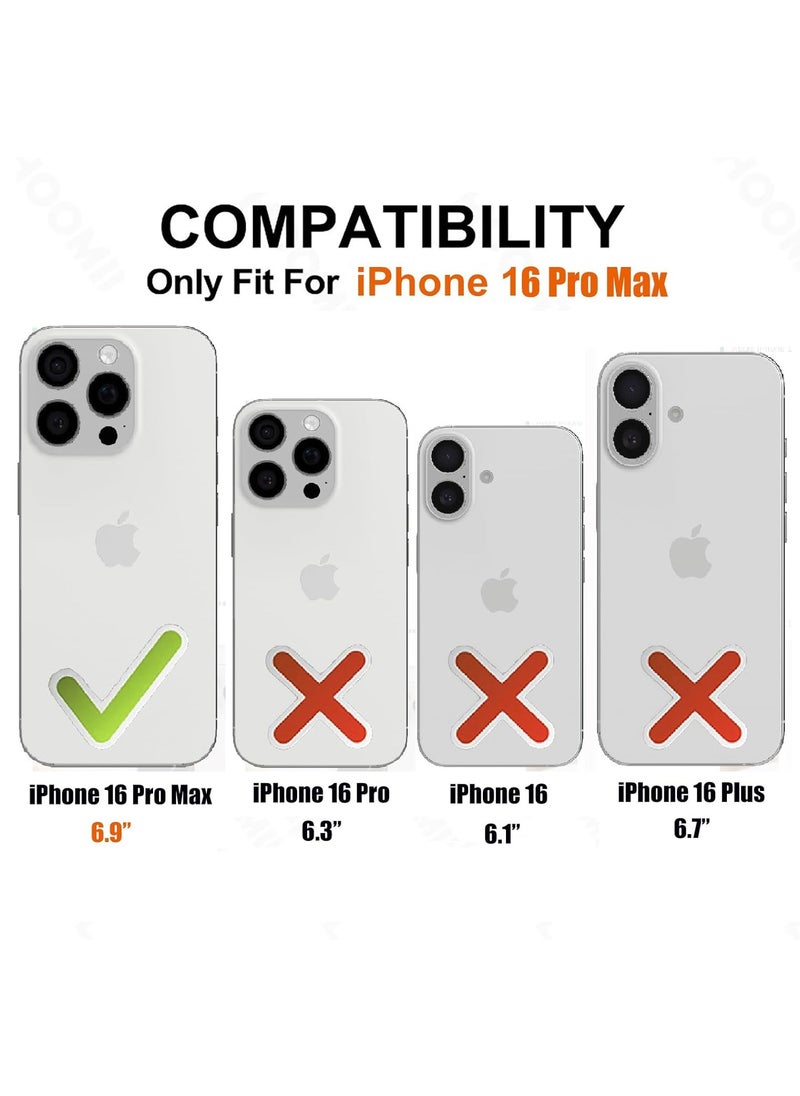Generic - Clear Case for iPhone 16 Pro Max 6.9-Inch, Shockproof Phone Bumper Cover, Solid Color TPU Frame, Anti-Scratch Clear Back - Image 1