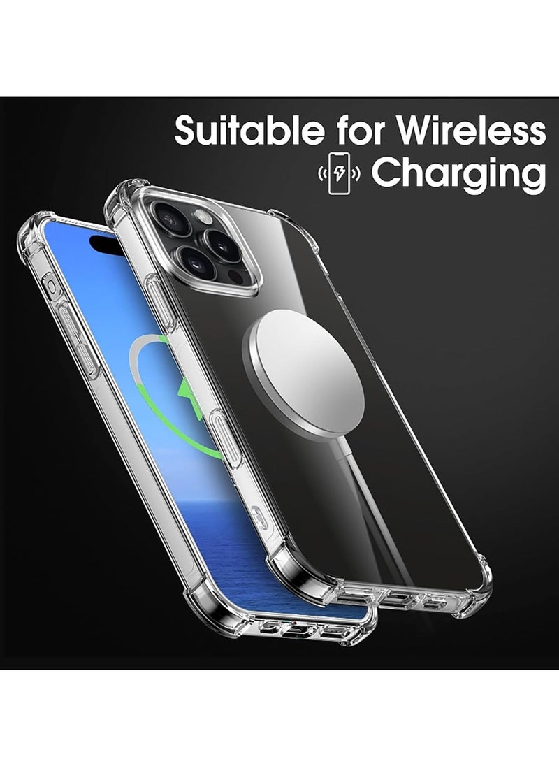 Generic - Clear Case for iPhone 16 Pro Max 6.9-Inch, Shockproof Phone Bumper Cover, Solid Color TPU Frame, Anti-Scratch Clear Back - Image 1