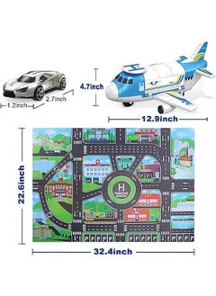 Kids Airplane Toy with Car Toy Helicopter Set, 8 Mini Vehicles Truck 1 Large Plane Take Apart Plane Toy Cargo Transport Gift For Age 3 4 5 6 8 Years Old Toddler - pzsku/ZE30FE5E378F3C8AF0685Z/45/_/1728893383/0d4cfd1e-57a6-44ae-bde4-c72002d70b3a