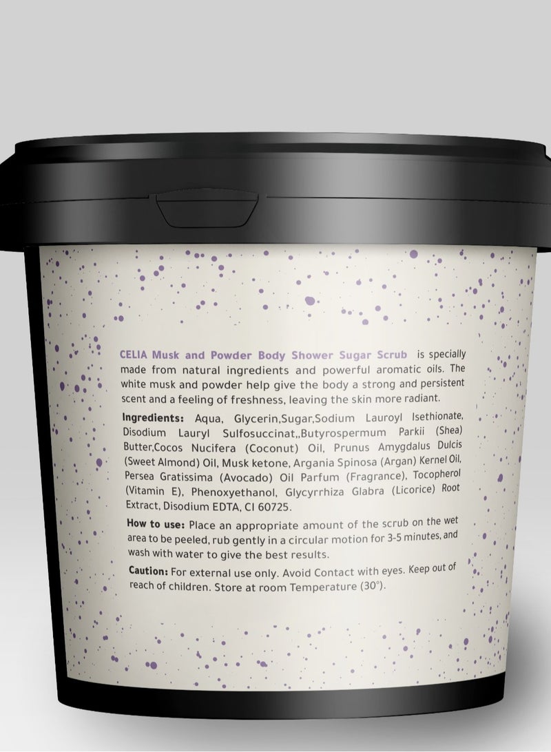 Celia FOAMING BODY SCRUB  SUGAR WHITE MUSK & POWDER - Image 3