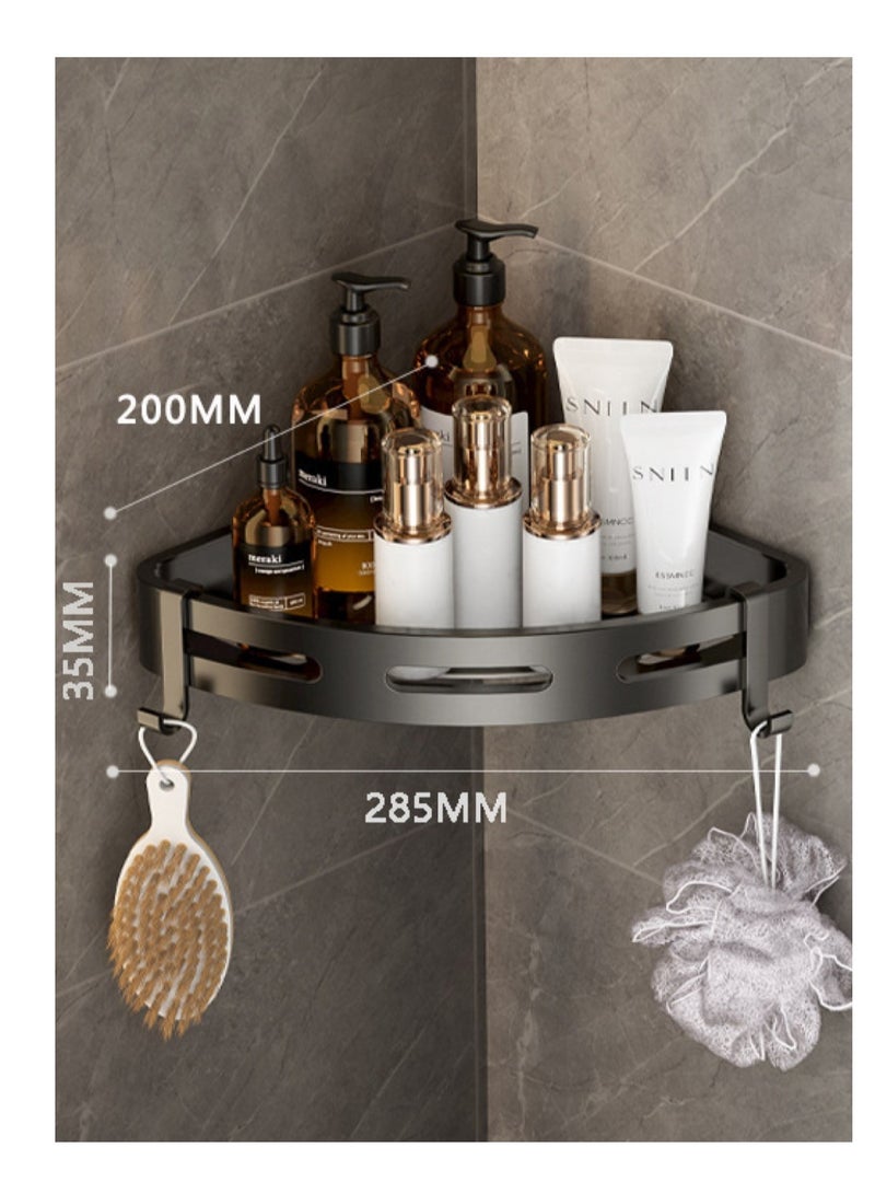 2 Pack Shower Shelves Corner Shower Caddy Bathroom Corner Shelf Stainless Steel Tripod No Drilling Wall Mounted Bathroom Storage Organizer Rustproof for Bathroom Toilet Kitchen Bedroom - Image 5