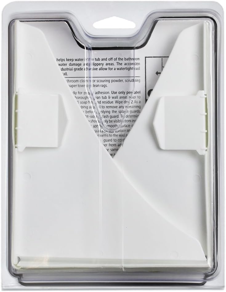 Magic Splash Guard Kit - Prevent Water from Splashing out of the Bath or Shower- White - Image 2