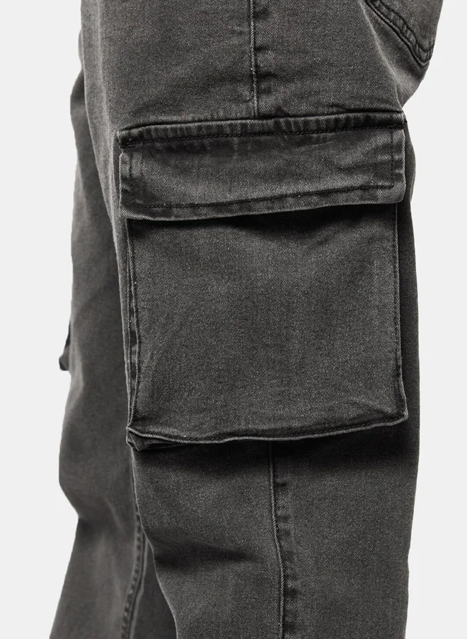 The Souled Store  The Souled Store Men Straight Fit Clean Look Cotton Jeans  | Best Price UAE