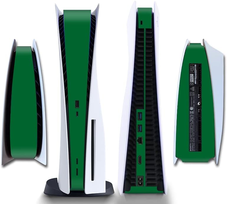 IFEEHE Side Protective Film Sticker PS5 Disk Edition Skin Sticker Decal Cover for PS5 Console (Green) - Image 1