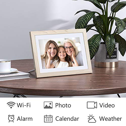 Dragon Touch Digital Picture Frame WiFi 10 inch IPS Touch Screen Digital Photo Frame Display, 32GB Storage, Auto-Rotate, Share Photos via App, Email, Cloud, Classic 10 White, XKS0001-WT-US2 - Image 4