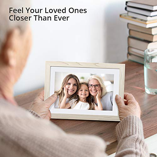 Dragon Touch Digital Picture Frame WiFi 10 inch IPS Touch Screen Digital Photo Frame Display, 32GB Storage, Auto-Rotate, Share Photos via App, Email, Cloud, Classic 10 White, XKS0001-WT-US2 - Image 5