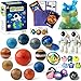 COOLDUCK Solar System Planets Toys for Kids STEM Educational Sensory Toys for Autistic Children NonToxic Space Astronaut Slime Ball Alien Monster Toy Set with Mesh Storing Bag for 35810 Boy Girls - Image 2