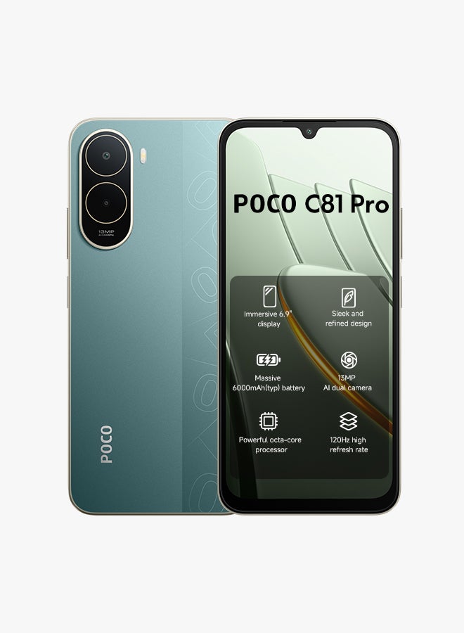 Xiaomi POCO C81 Pro Dual SIM 4G Green 4GB RAM 128GB - Global Version - Image 1