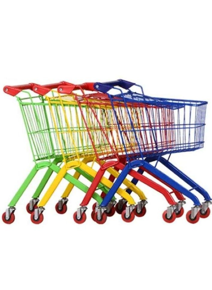 عربة تسوق حديد للأطفال أصفر - Image 2