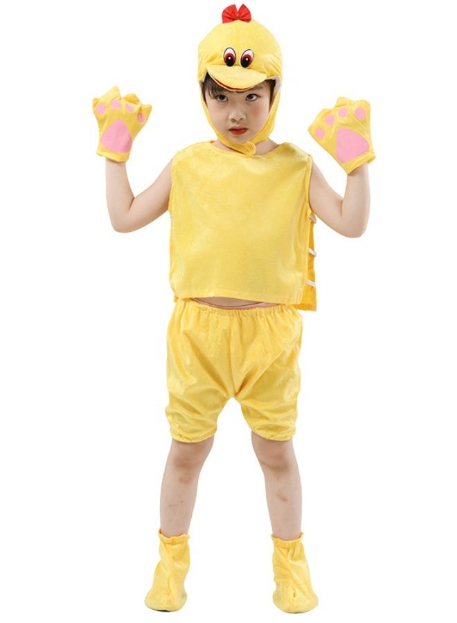 NIBEMINENT أزياء أداء الأطفال، أزياء أداء الحيوانات على المسرح، ملابس حيوانات قصيرة الأكمام للصيف وملابس تنكرية - Image 1