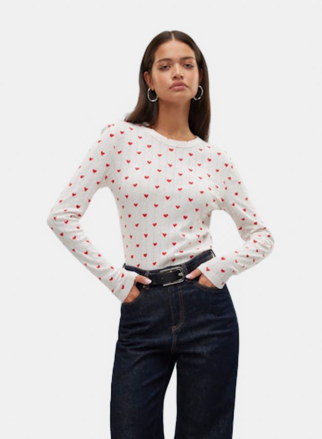 VERO MODA VERO MODA Womens Therese Longsleeve O-Neck Top Juniors  - Image 3
