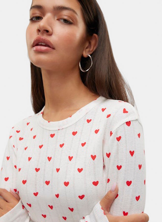 VERO MODA VERO MODA Womens Therese Longsleeve O-Neck Top Juniors  - Image 4
